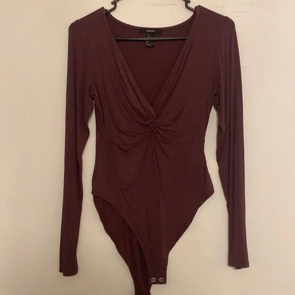 Ruched Long Sleeve Bodysuit - Picture 1 of 1
